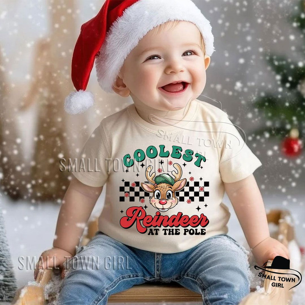 Coolest Reindeer At The Pole Kid Xmas Png North Pole Christmas Png Boy Christmas Reindeer Png Kids  2