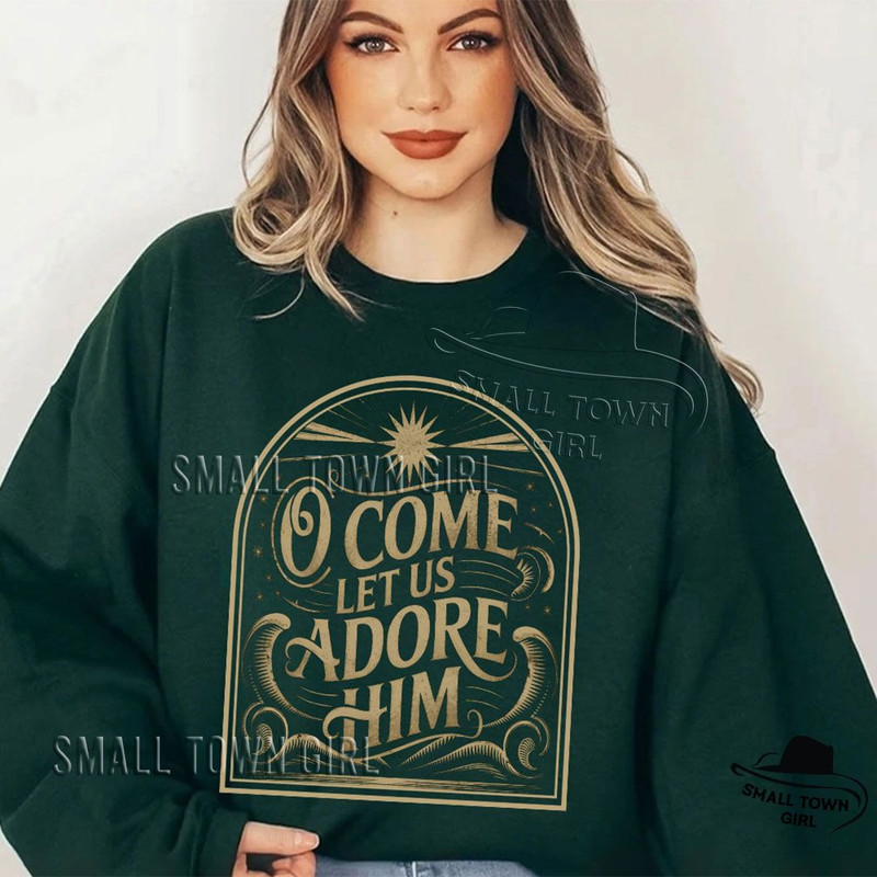 O Come Let Us Adore Him Retro Christmas Png Christian Christmas Png Vintage Christmas Png Christmas 2