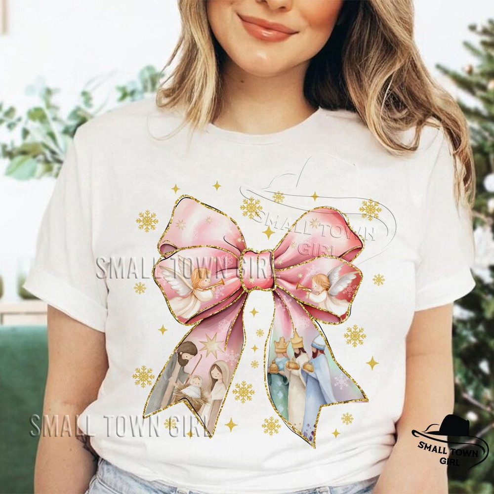 Pink Baby Jesus Christmas Coquette Bow Png Jesus Christmas Coquette Bow Png Christian Christmas Png 4