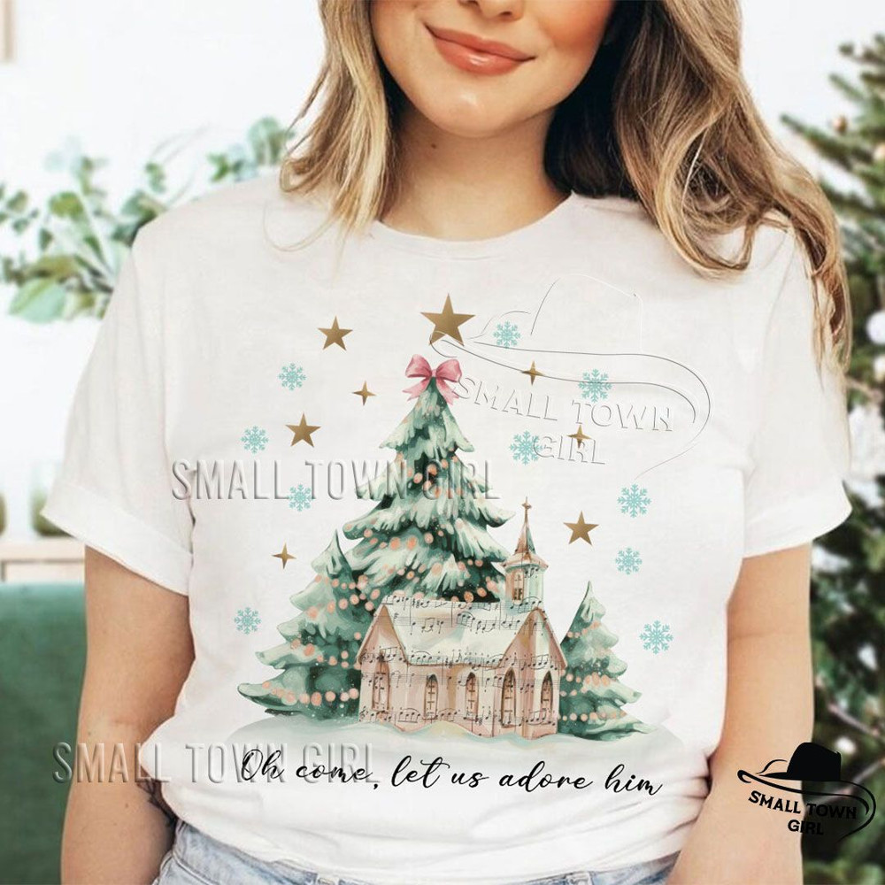 Oh Come Let Us Adore Him Christmas Tree Png Watercolor Christmas Tree Christmas Coquette Bow Tree P 3