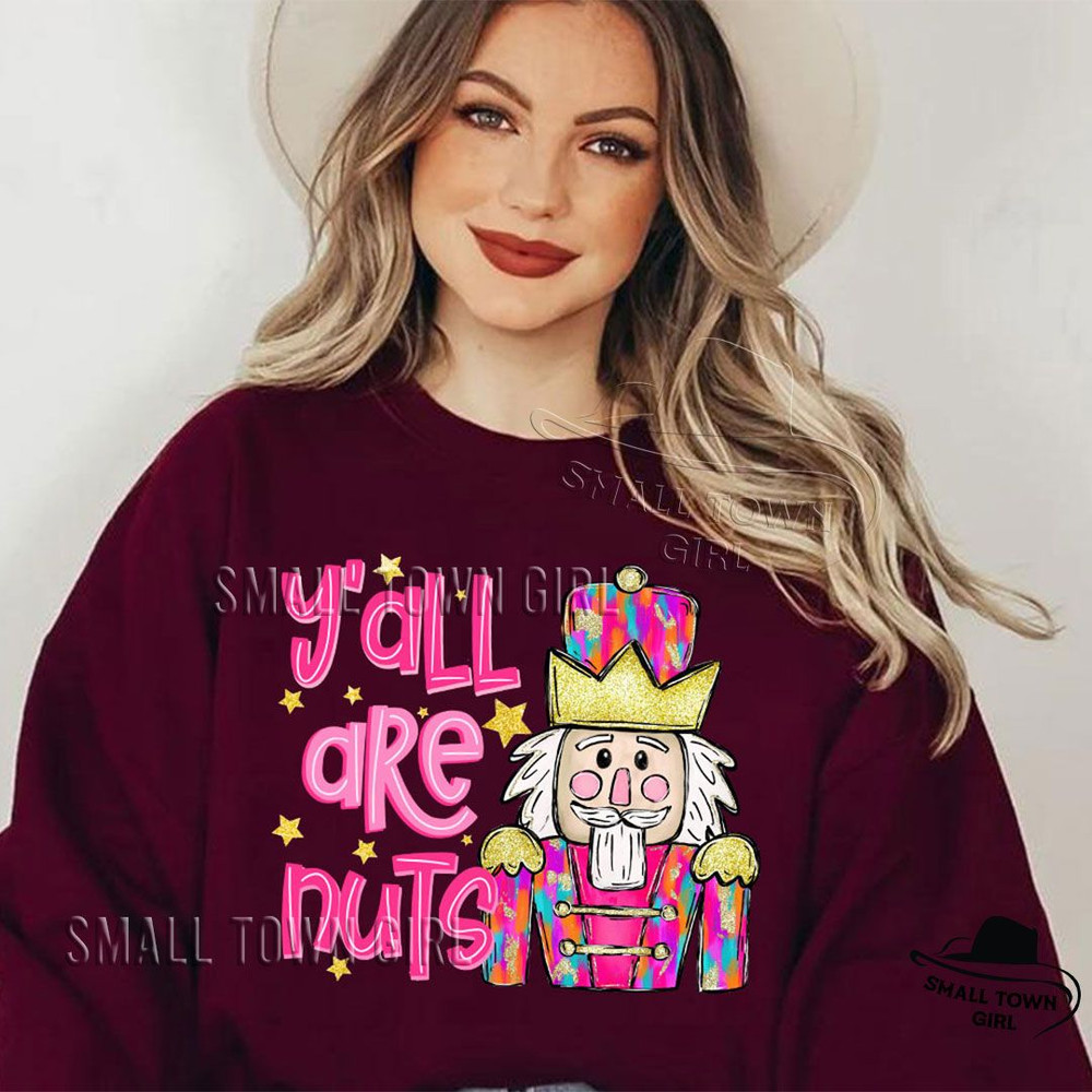 Christmas Nutcracker Yall Are Nuts Png Nutcracker Png Tis The Season Merry Christmas Png Colorful B 4