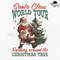 Retro Santa World Tour Christmas Tree Png Retro Santa Claus Png Vintage Christmas Png Funny Christm 0
