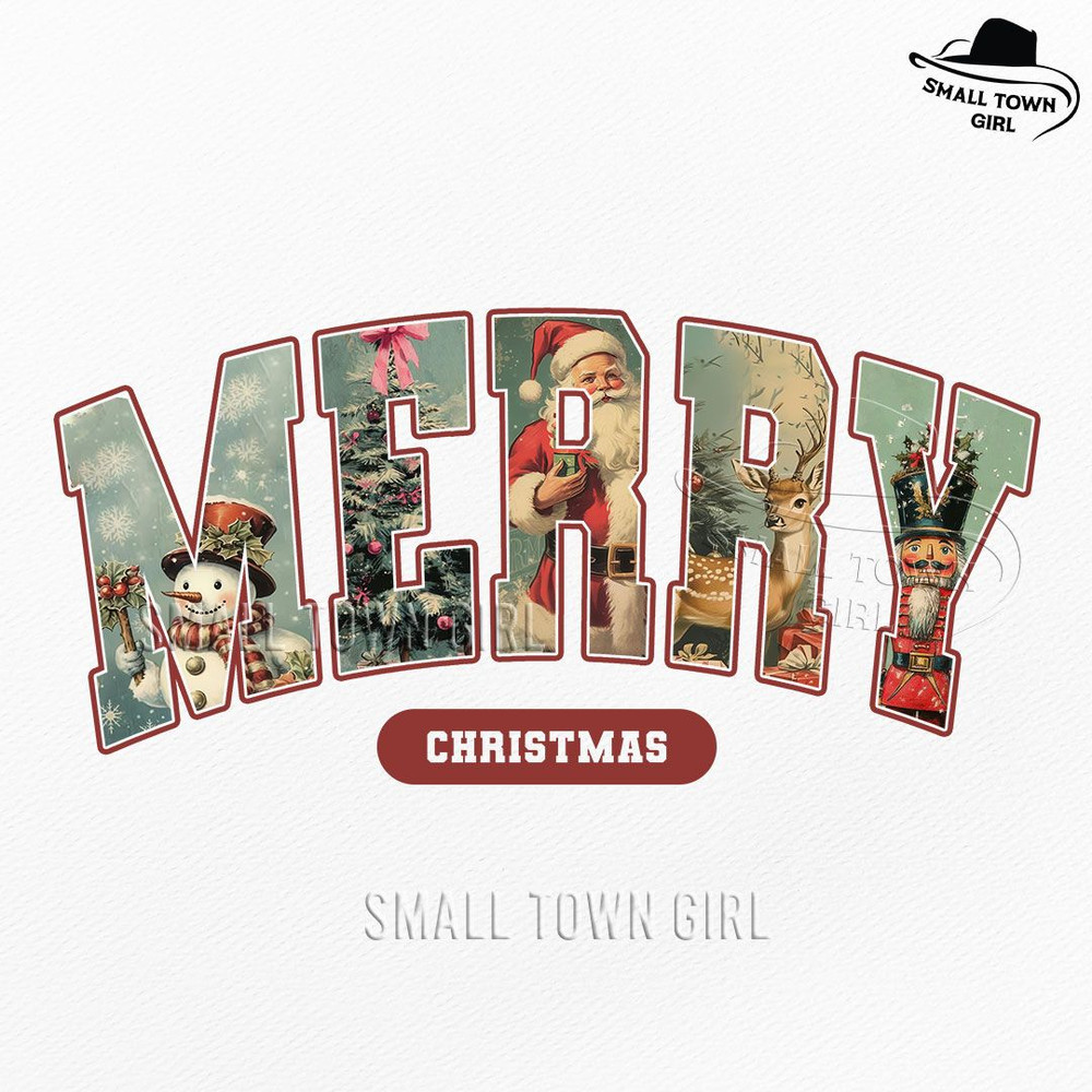 Retro Merry Christmas Santa Reindeer Png Retro Christmas Png Christmas Shirt Png Vintage Christmas  0
