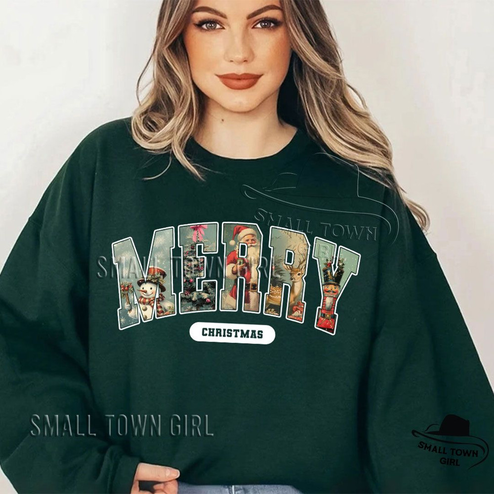 Retro Merry Christmas Santa Reindeer Png Retro Christmas Png Christmas Shirt Png Vintage Christmas  3