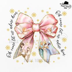 jesus christian christmas coquette bow png, christian christmas png, nativity scene png, baby jesus png, bible verse png