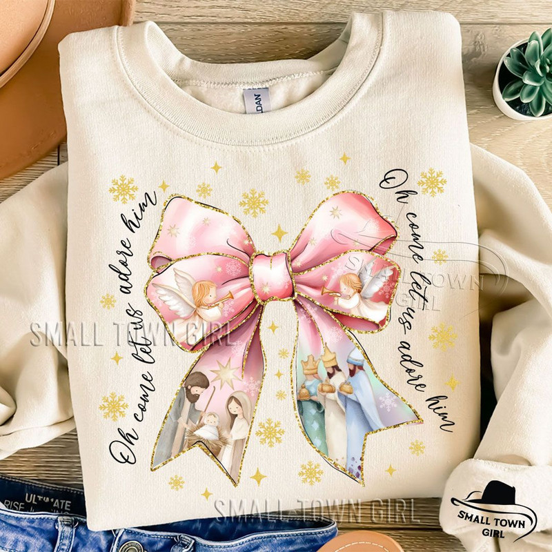 Jesus Christian Christmas Coquette Bow Png Christian Christmas Png Nativity Scene Png Baby Jesus Pn 3