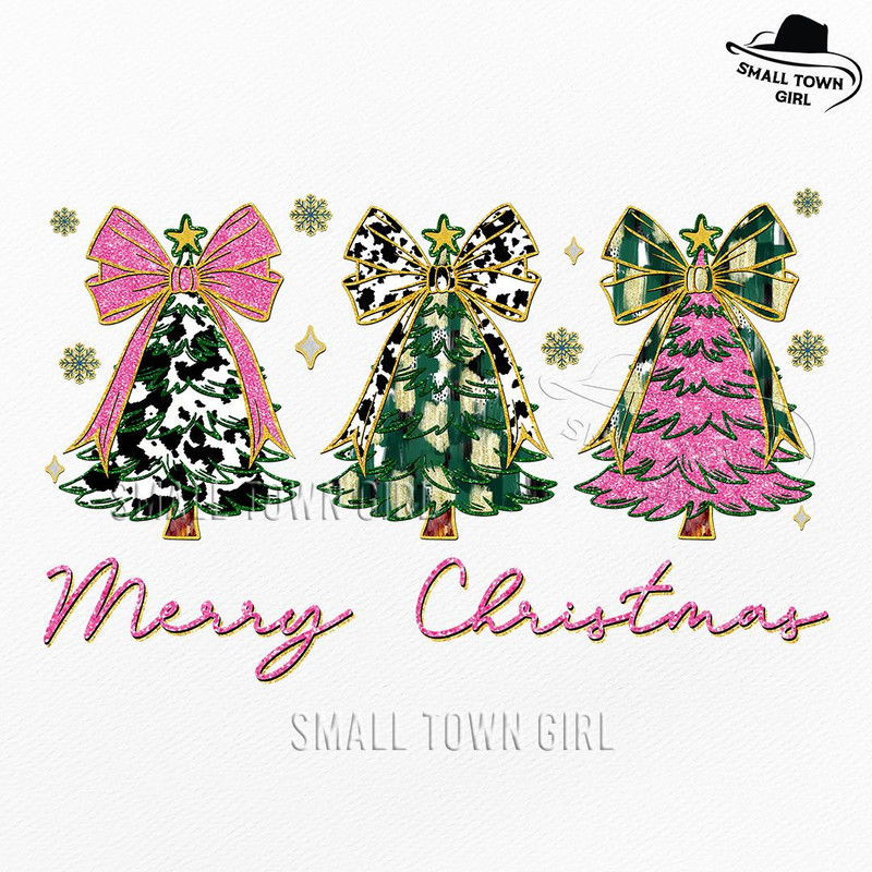 Pink Coquette Glitter Christmas Tree Png Girly Christmas Tree Design Nana Colorful Christmas Coquet 0
