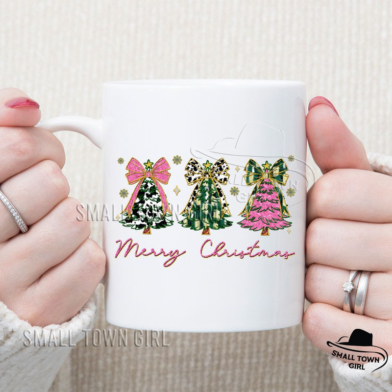 Pink Coquette Glitter Christmas Tree Png Girly Christmas Tree Design Nana Colorful Christmas Coquet 5