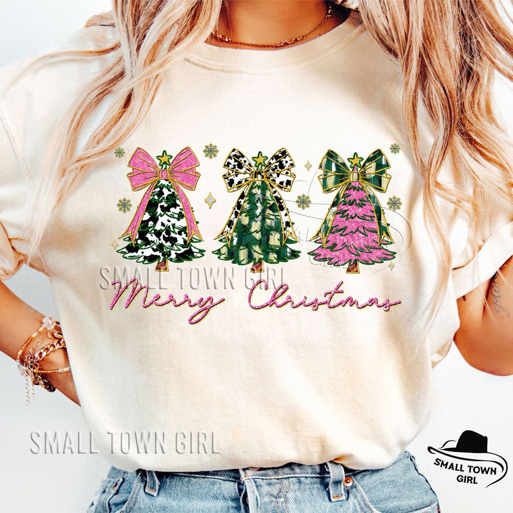 Pink Coquette Glitter Christmas Tree Png Girly Christmas Tree Design Nana Colorful Christmas Coquet 1