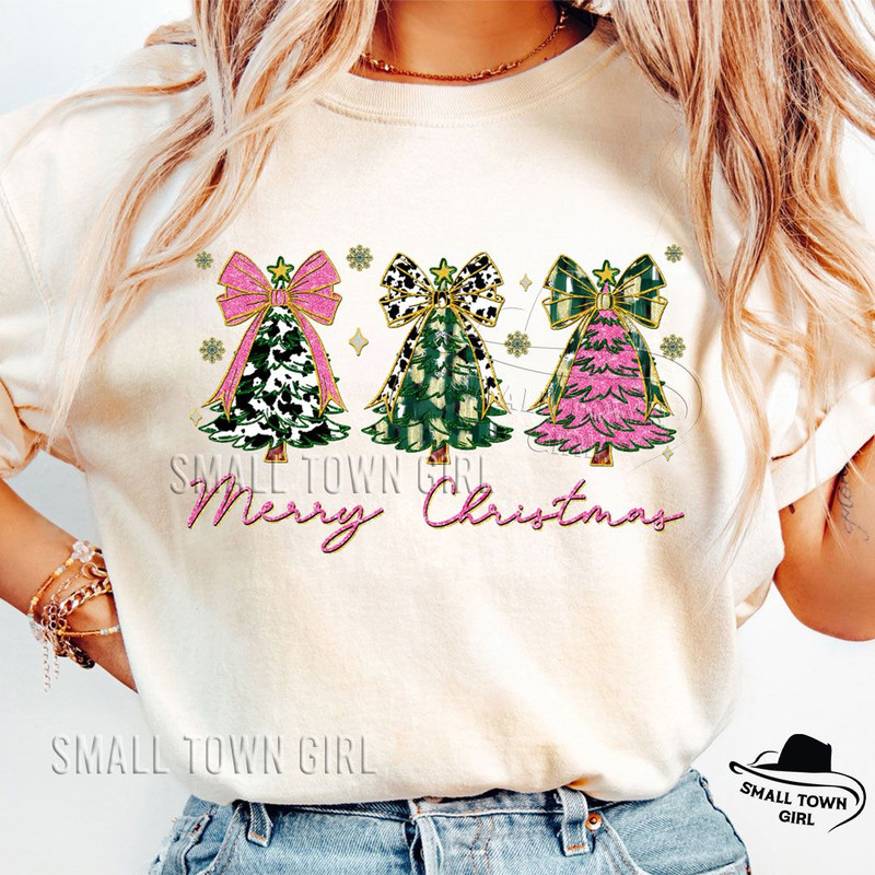 Pink Coquette Glitter Christmas Tree Png Girly Christmas Tree Design Nana Colorful Christmas Coquet 1