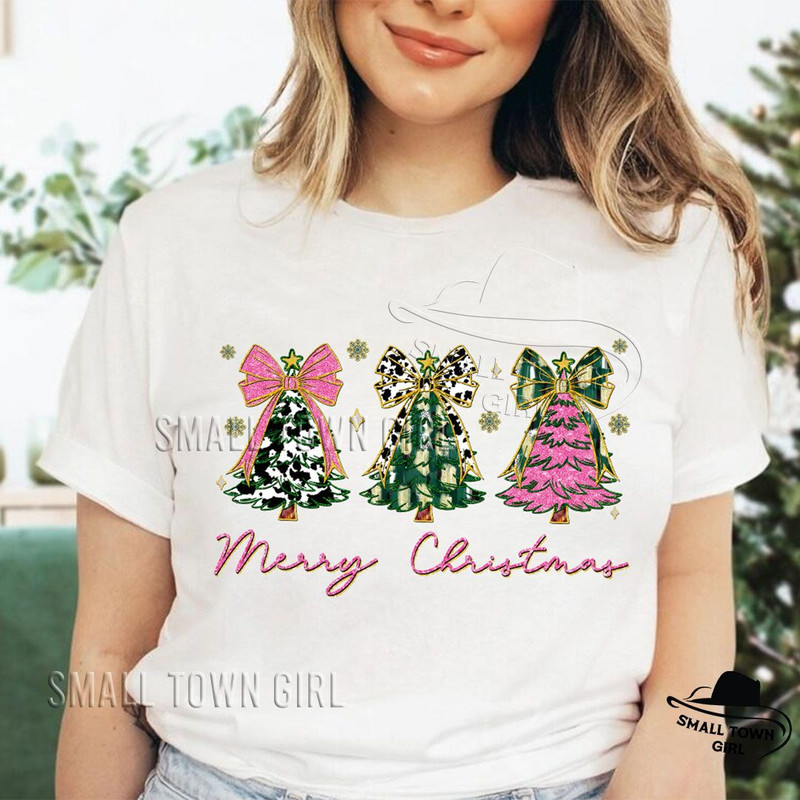 Pink Coquette Glitter Christmas Tree Png Girly Christmas Tree Design Nana Colorful Christmas Coquet 3