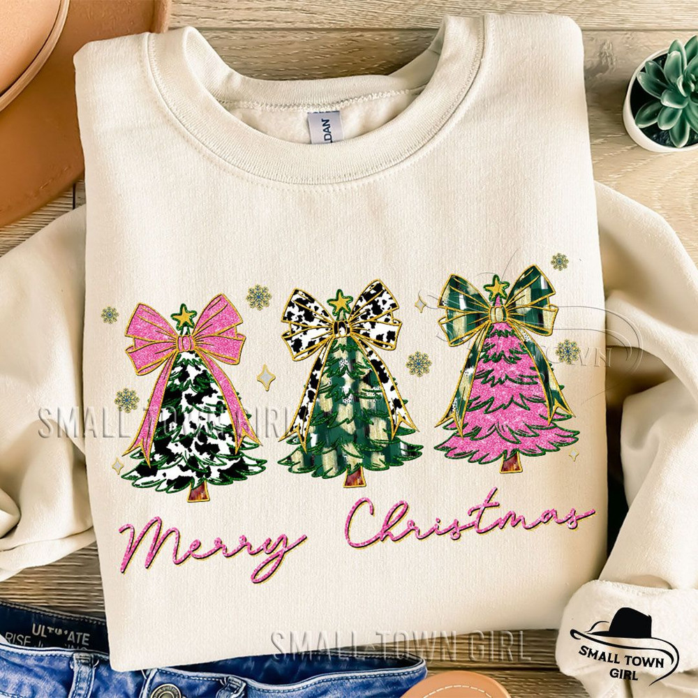 Pink Coquette Glitter Christmas Tree Png Girly Christmas Tree Design Nana Colorful Christmas Coquet 4
