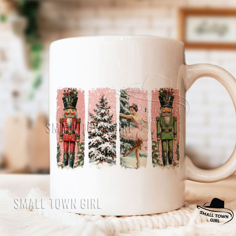 Retro Pink Nutcracker Ballet Christmas Png Preppy Christmas Png Holiday Vibes Png Nutcracker Ballet 7
