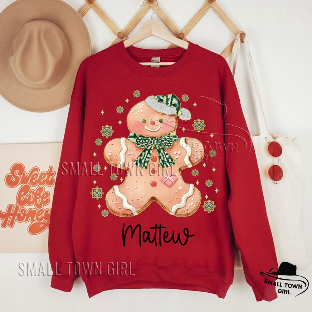 Custom Name Boy Christmas Gingerbread Png Brushstroke Christmas Kid Png Christmas Boy Png Christmas 3