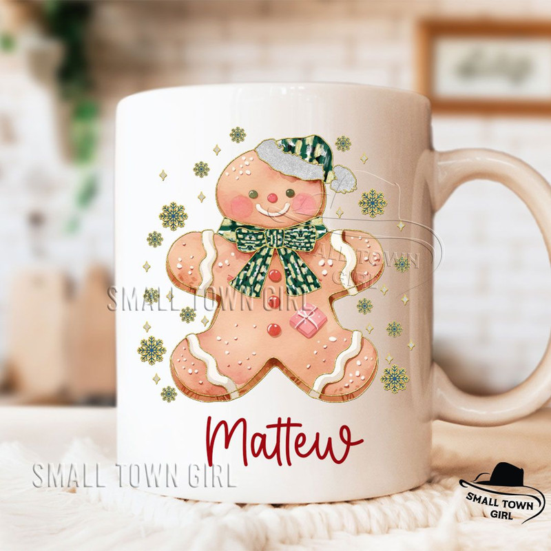 Custom Name Boy Christmas Gingerbread Png Brushstroke Christmas Kid Png Christmas Boy Png Christmas 4