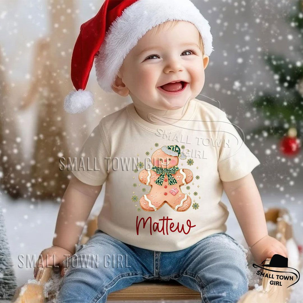 Custom Name Boy Christmas Gingerbread Png Brushstroke Christmas Kid Png Christmas Boy Png Christmas 1
