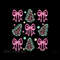 Neon Coquette Christmas Bow Tree Cake Png Christmas Png Neon Christmas Png Christmas Tree Cake Png 4