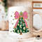 Pink Coquette Glitter Christmas Tree Png Watercolor Christmas Tree Girly Faux Glitter Pink Christma 5