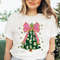 Pink Coquette Glitter Christmas Tree Png Watercolor Christmas Tree Girly Faux Glitter Pink Christma 1