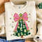 Pink Coquette Glitter Christmas Tree Png Watercolor Christmas Tree Girly Faux Glitter Pink Christma 4
