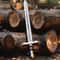 Handmade Damascus Steel Viking Sword Medieval Style Collectible Gift For Husband Birthday Annivers 4