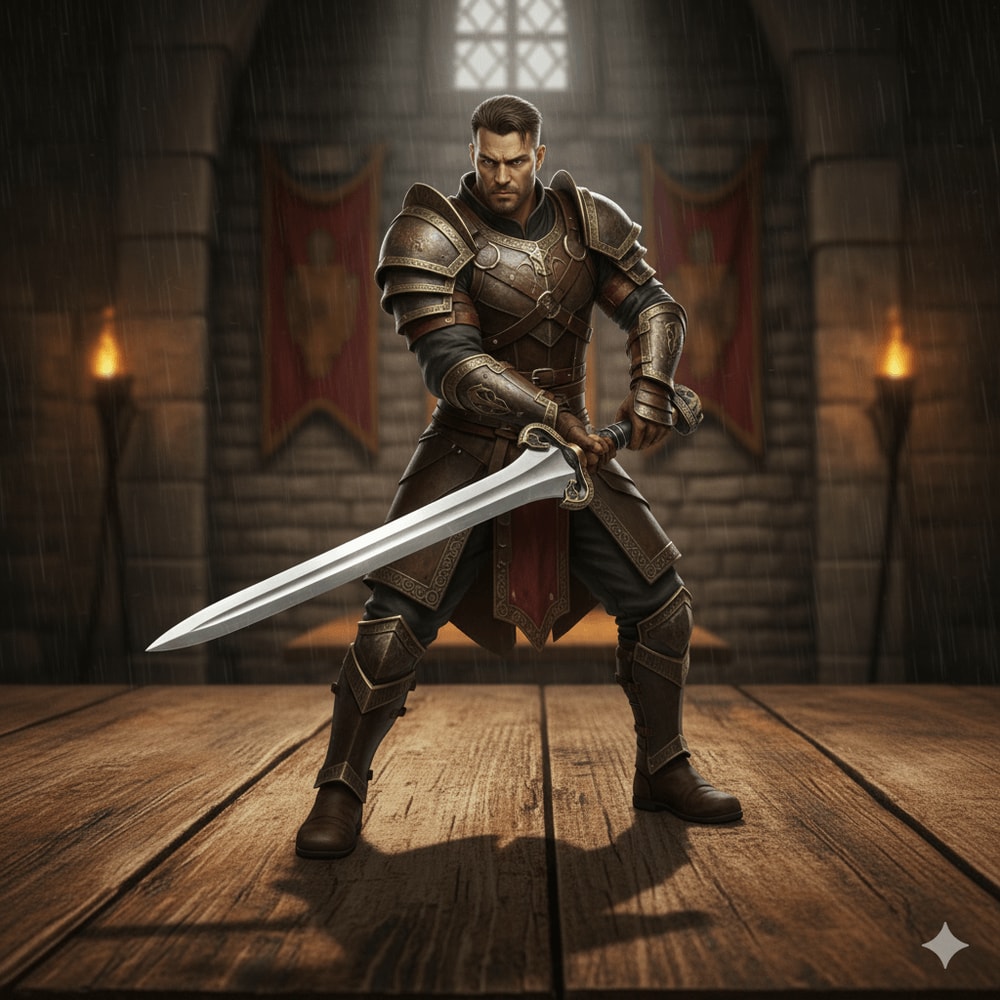 Handcrafted Fantasy King Sword Replica Medieval Inspired Collectible Stainless Steel Display Swor