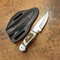Handcrafted Hunting Knife With Stag Antler Handle  Leather Sheath  Premium Fixed Blade Survival Kni 2