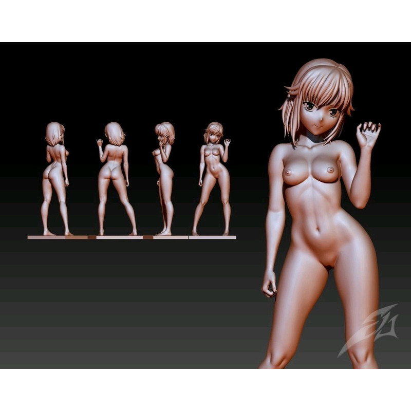 Lady Anita Anime HighQuality 3D STL File For 3D Printing Digital Download 3