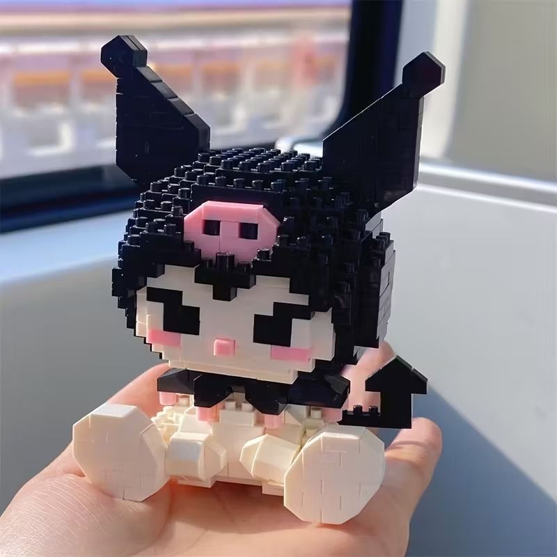 DIY Hello Kitty Mini Block Set Cute 3D Puzzle Figure Kawaii Cartoon Collectible Building Toy Gift 4