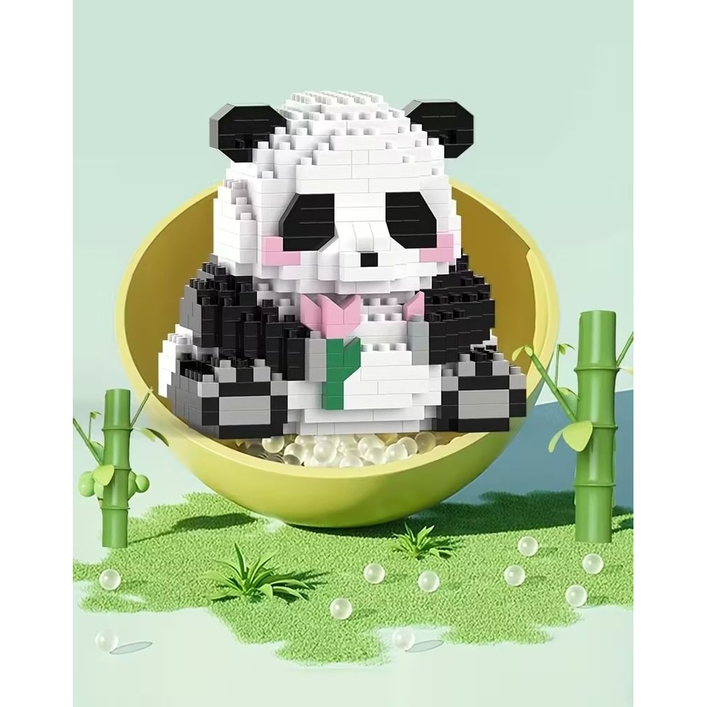 DIY 3in1 Panda 3D Building Block Set Cute Cartoon Animal Puzzle Creative Handmade Toy Gift For Ki 5