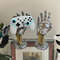 Cyberpunk 3D Printed Game Controller Stand  Futuristic Robotic Hand Design  Multifunctional ABS Des 2