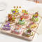 DIY Cake Building Block Set  9 Mini Cakes With Fruits  Flowers  Cute Pastel Puzzle Toy For Kids  Ho 1