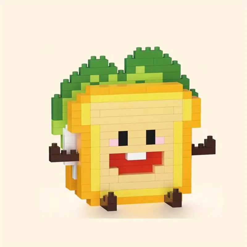 Mini Food Building Blocks  Cute DIY Micro Bricks Set  Burger Fries Ice Cream Cake  More 9