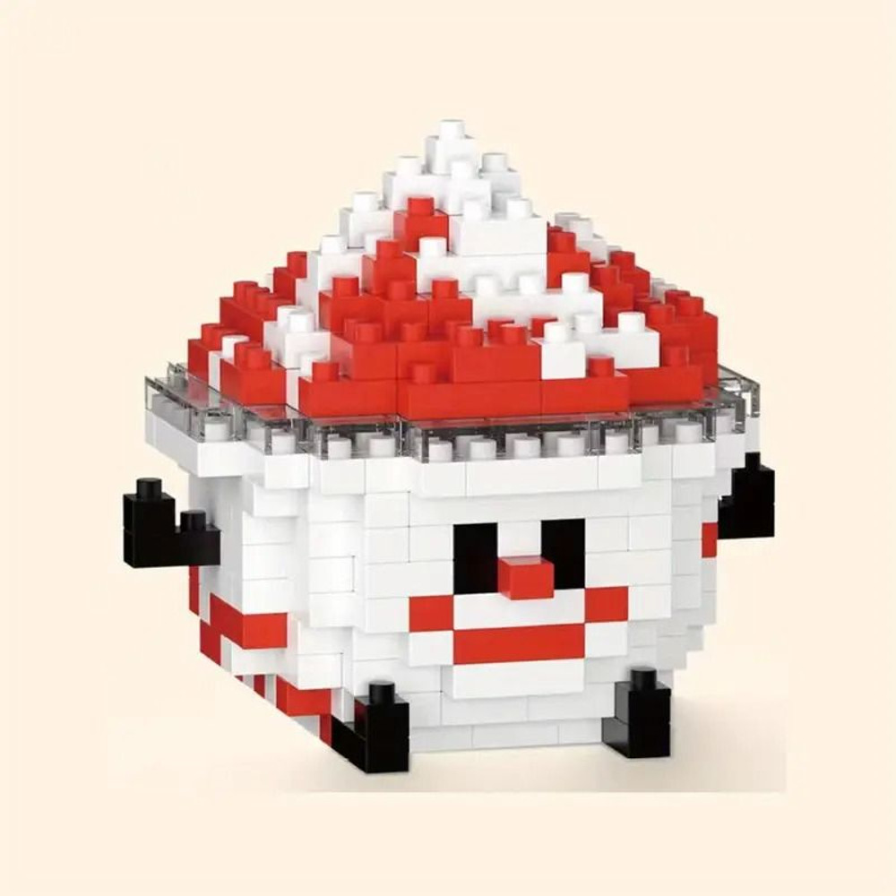 Mini Food Building Blocks  Cute DIY Micro Bricks Set  Burger Fries Ice Cream Cake  More 5