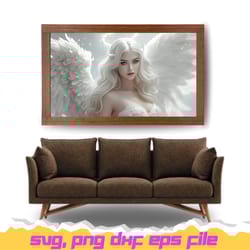 celestial angel wall art digital download | heavenly abstract artwork | neutral tones for home decor
