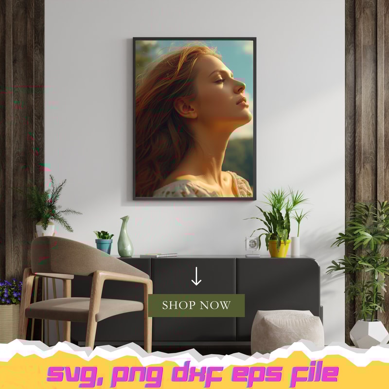 Golden Hour Angel Wall Art Abstract Spiritual Digital Artwork Warm Neutral Tones Celestial Angel 0