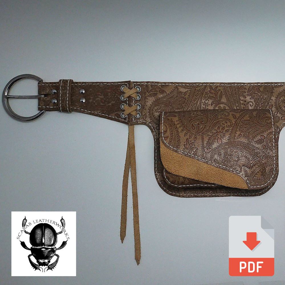 PDF Pattern For Leather Festival Utility Belt 1