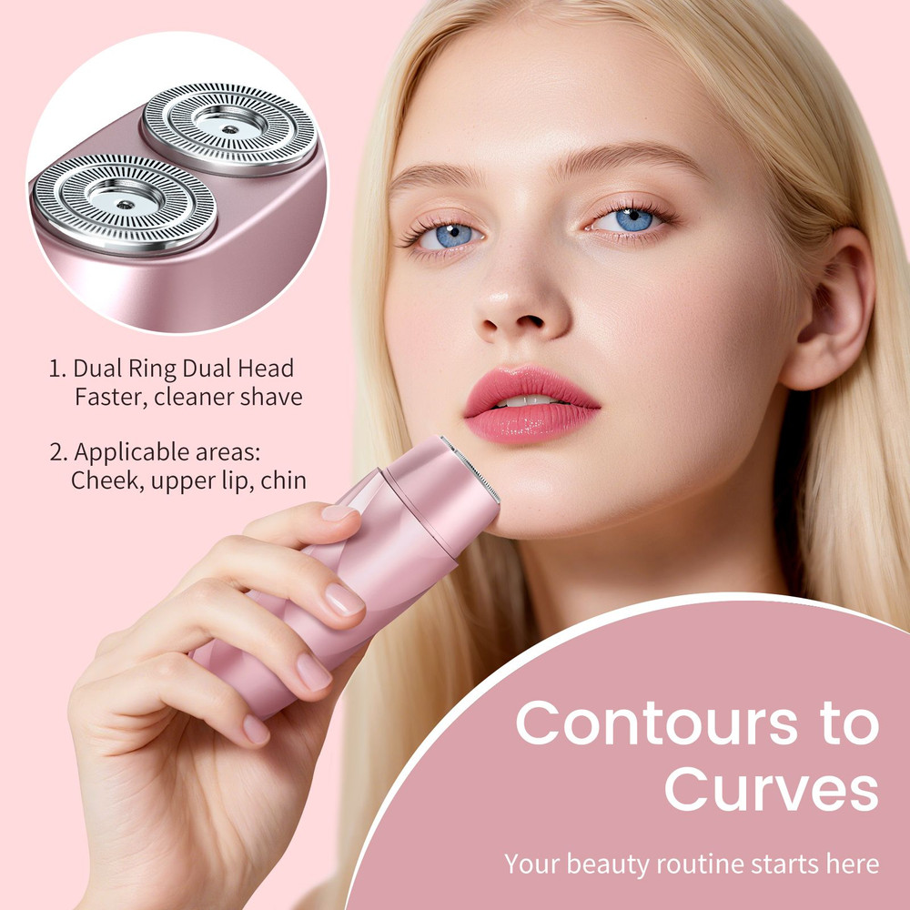 LILA By AKUNBEM Breeze B2 Max Womens Painless 3in1 MultiFunction Body Facial Shaver 2