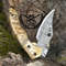 Custom Handmade Pocket Folder With Ram Horn Handle 1