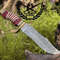 Custom Handmade Stream Bowie Knife With Pakkawood Bone Handle 3