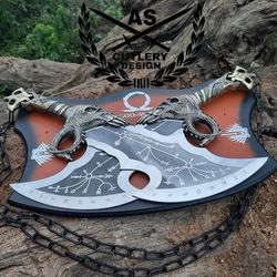 god of war kratos blades of chaos, god of war blades of chaos, kratos metal blades, personalized gift for men, god of wa