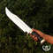 Custom Handmade D2 18 Hunting Crocodile Dundee High Polish Survival Bowie Knife 0