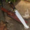 Custom Handmade D2 18 Hunting Crocodile Dundee High Polish Survival Bowie Knife 4