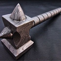 custom handmade damascus steel hammer beautiful birthday gift,dad gifts