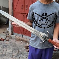 custom handmade albion conan father sword, forged atlantean replica viking sword 38 inches