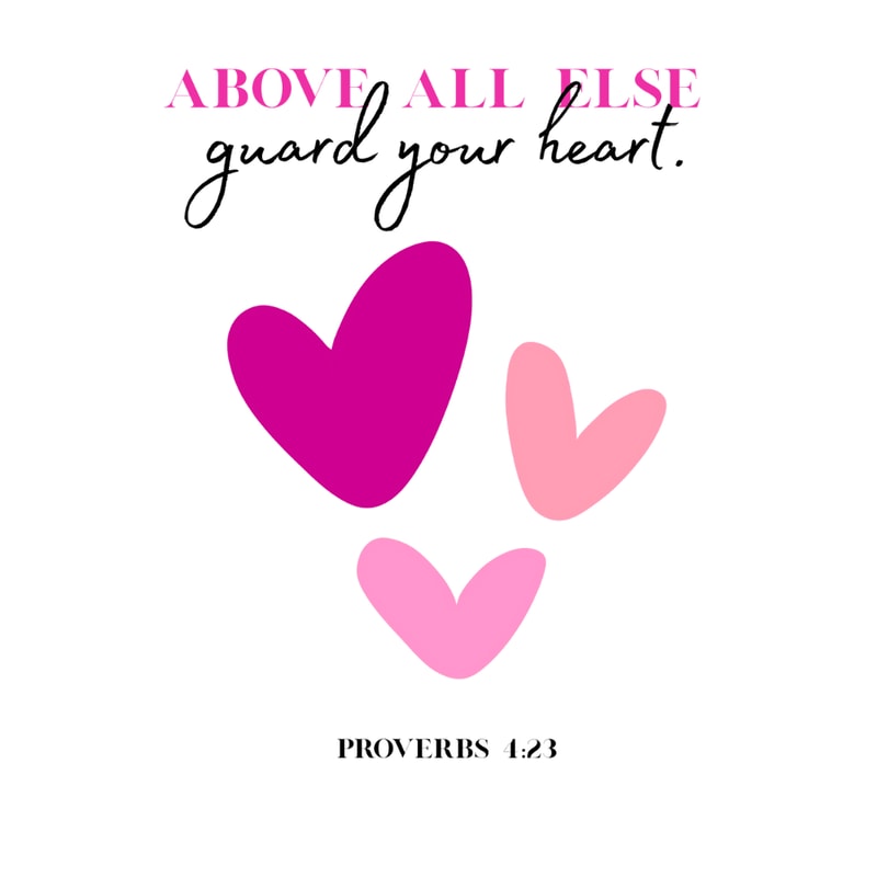 Guard Your Heart PNG SVG Digital Download Christian Quote Heart Digital Download 0