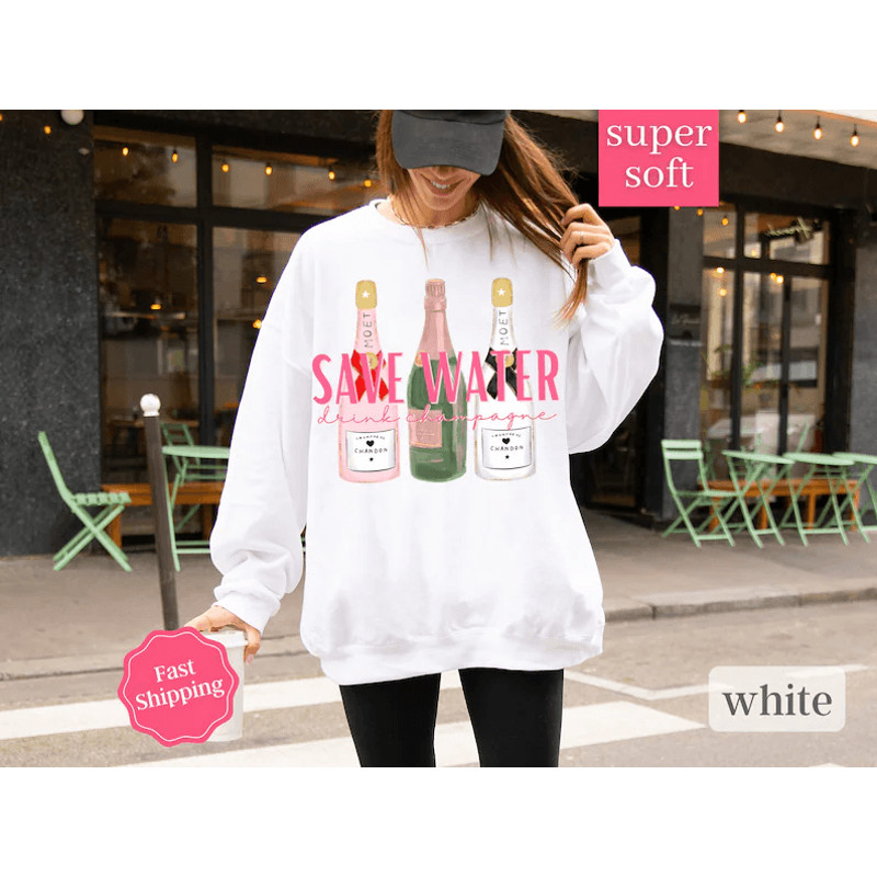 Champagne Problems Sweatshirt Champagne Sweatshirt Champagne Lover Sweatshirt Champagne Bottles Sw 0