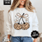 Fall Leopard Cherries Comfort Colors Sweatshirt Trendy Autumn Bow Crewneck Cute Coquette Cherry Swe 0