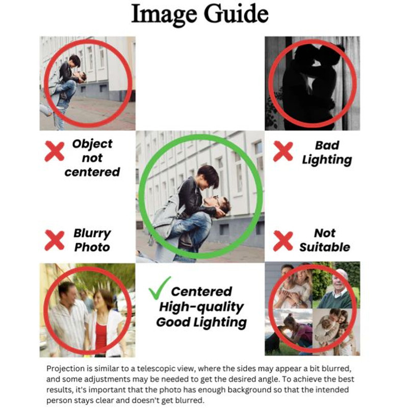 Personalized Custom Photo Dog Paw Projection Keychain Gifts For Pets Custom Necklace 9