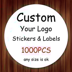 custom stickers with logo, personalized your own business sticker, customize packaging labels bulk